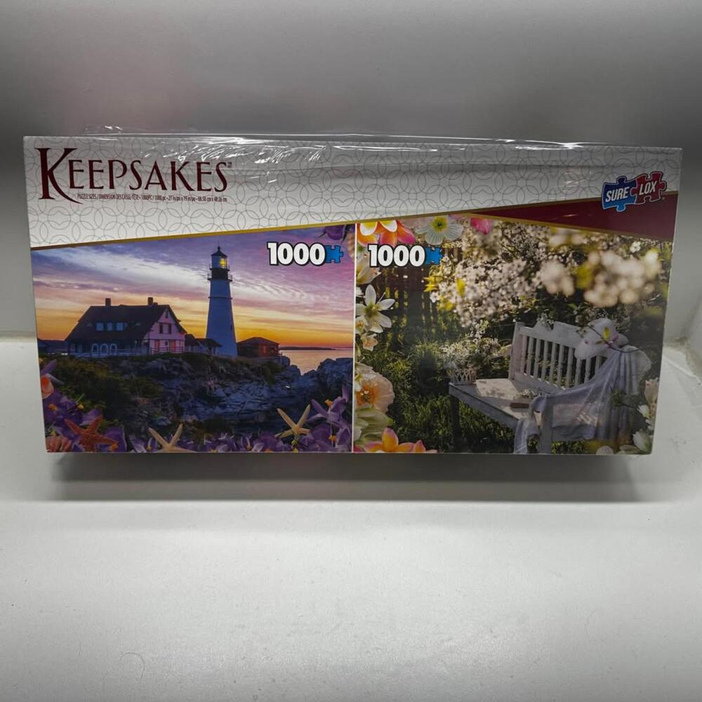 set of 2 sealed Debbie Macomber 1000 piece puzzles, each in a keepsake box